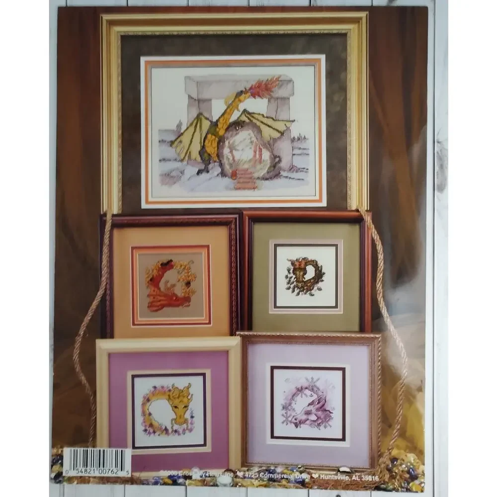 Cross My Heart Dragon Faire 7 Different & Awesome Cross Stitch Patterns Fantasy